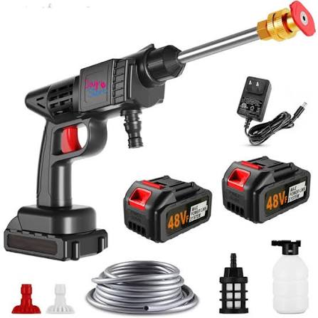 PISTOLA DE HIDROLAVADORA DE 2 BATERÍAS 48W